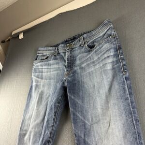 Fidelity Jeans Men's 36x31* Blue Slim Fit Straight Leg Stretch Whiskered Casual